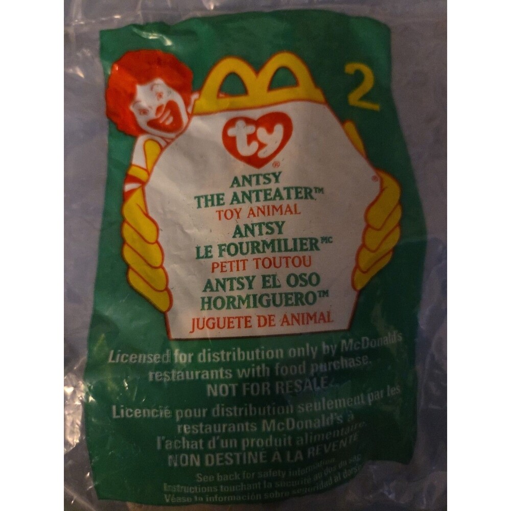 mcdonalds ty beanie babies 1999 #2 Antsy The Anteater